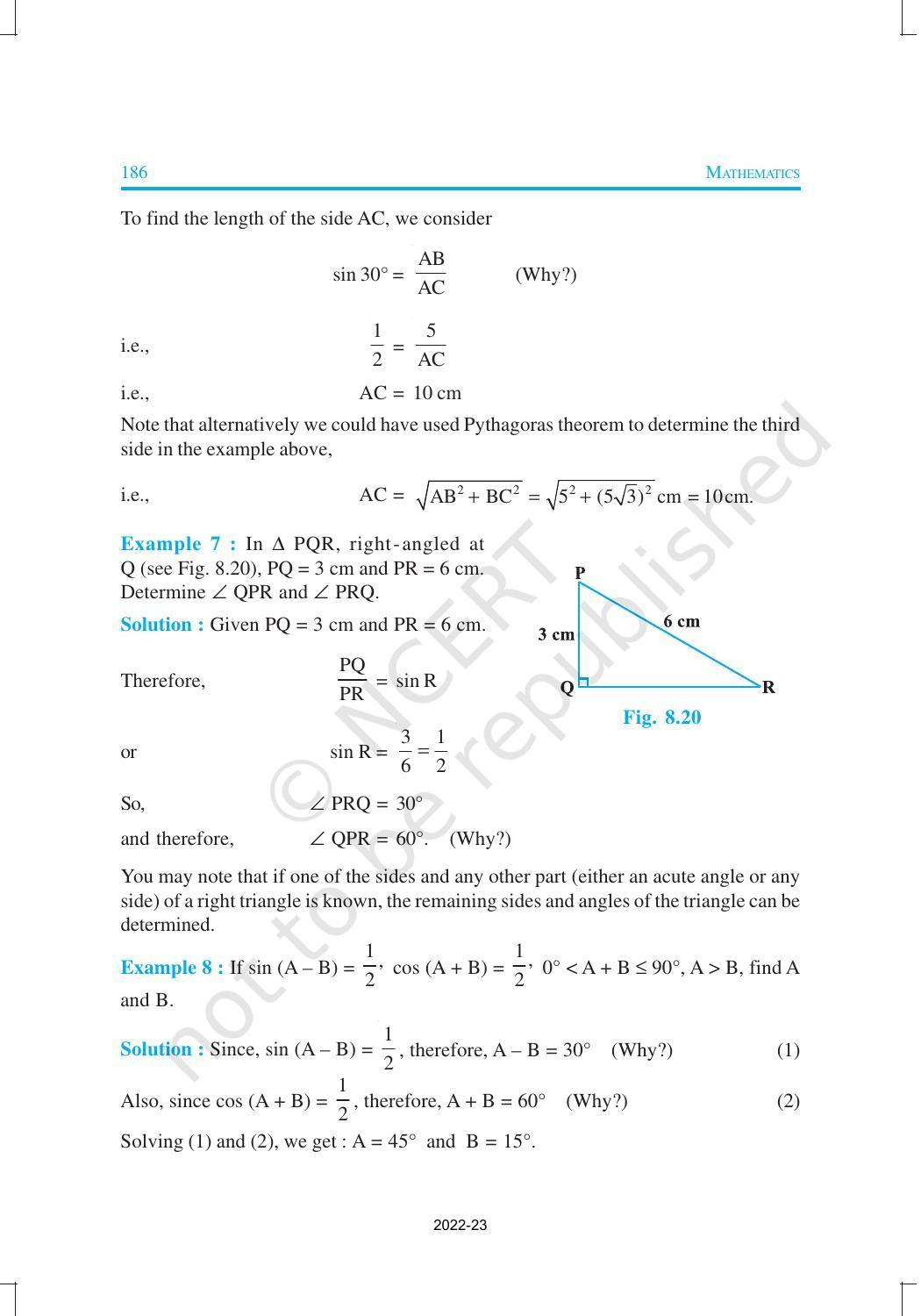 NCERT Book for Class 10 Maths Chapter 8 Introduction to Trigonometry - Page 14