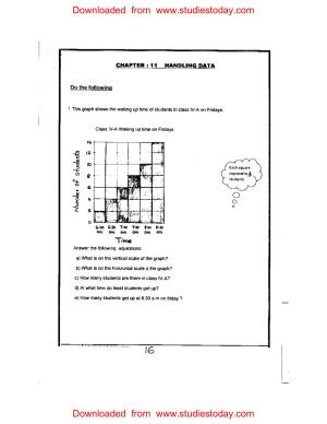 Worksheet for Class 4 Maths Assignment 89 Handling Data