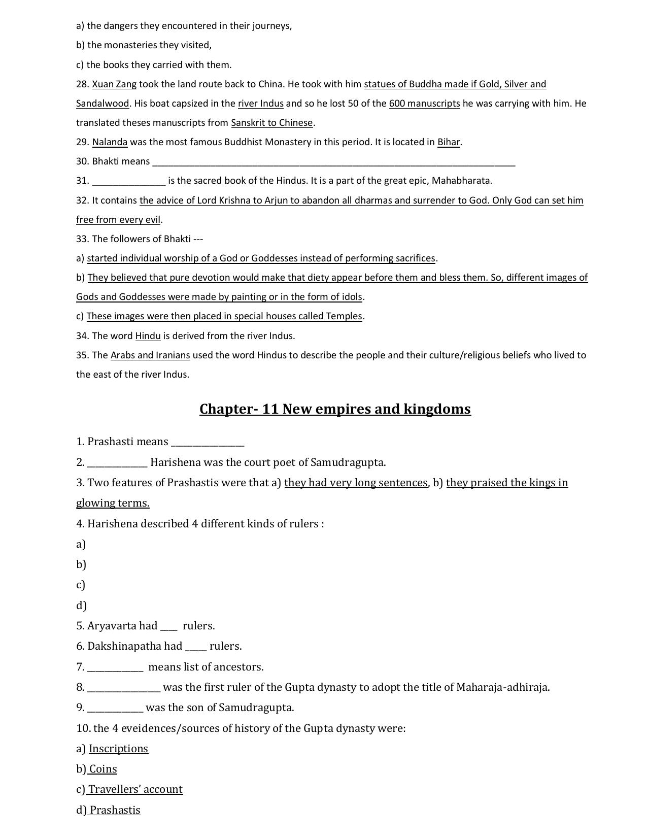 CBSE Worksheets for Class 6 Social Science History Assignment 2 - Page 3