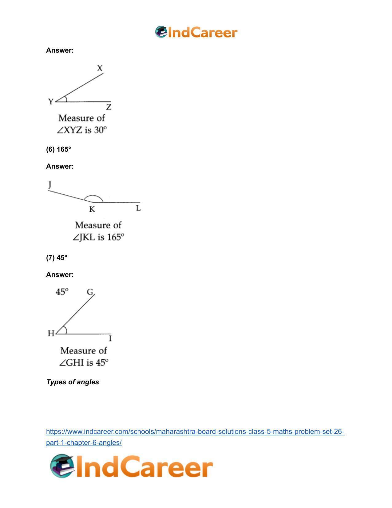 Maharashtra Board Solutions Class 5-Maths (Problem Set 26) - Part 1: Chapter 6- Angles - Page 4