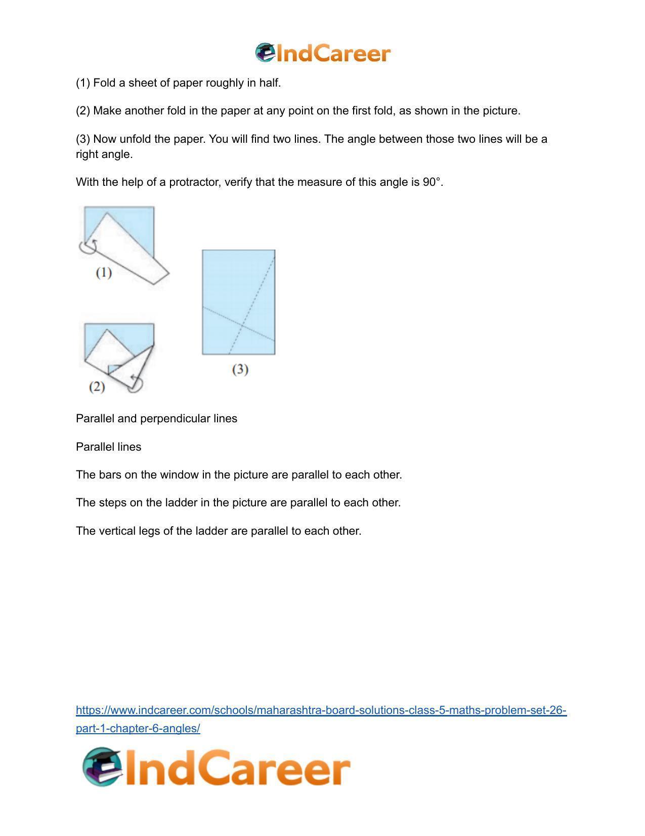 Maharashtra Board Solutions Class 5-Maths (Problem Set 26) - Part 1: Chapter 6- Angles - Page 6