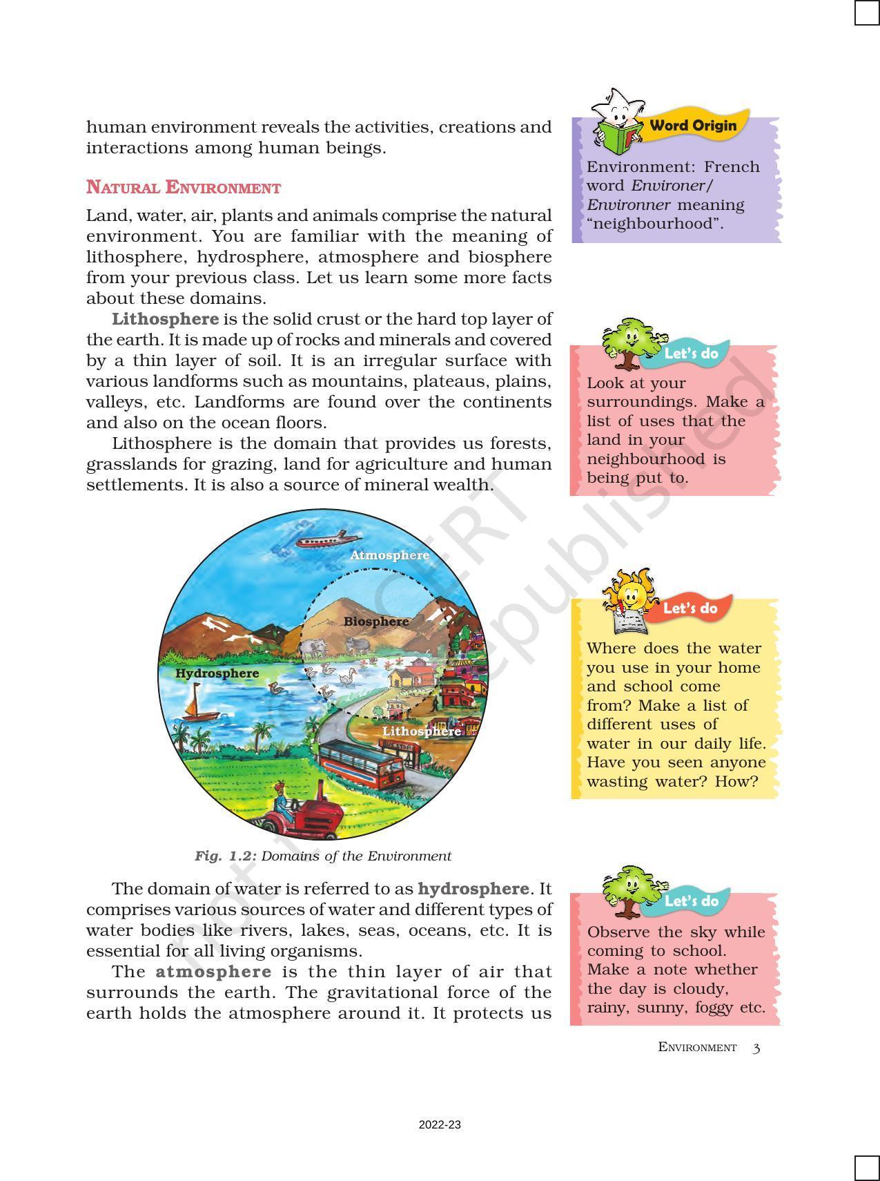 NCERT Book for Class 7 Social Science(Geography): Chapter 1-Environment - Page 3