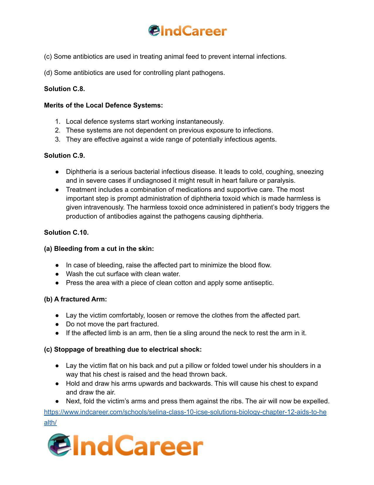 Selina Class 10 ICSE Solutions Biology : Chapter 12- Aids To Health - Page 6