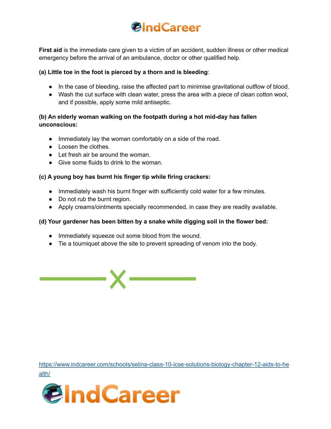 Selina Class 10 ICSE Solutions Biology : Chapter 12- Aids To Health - Page 8