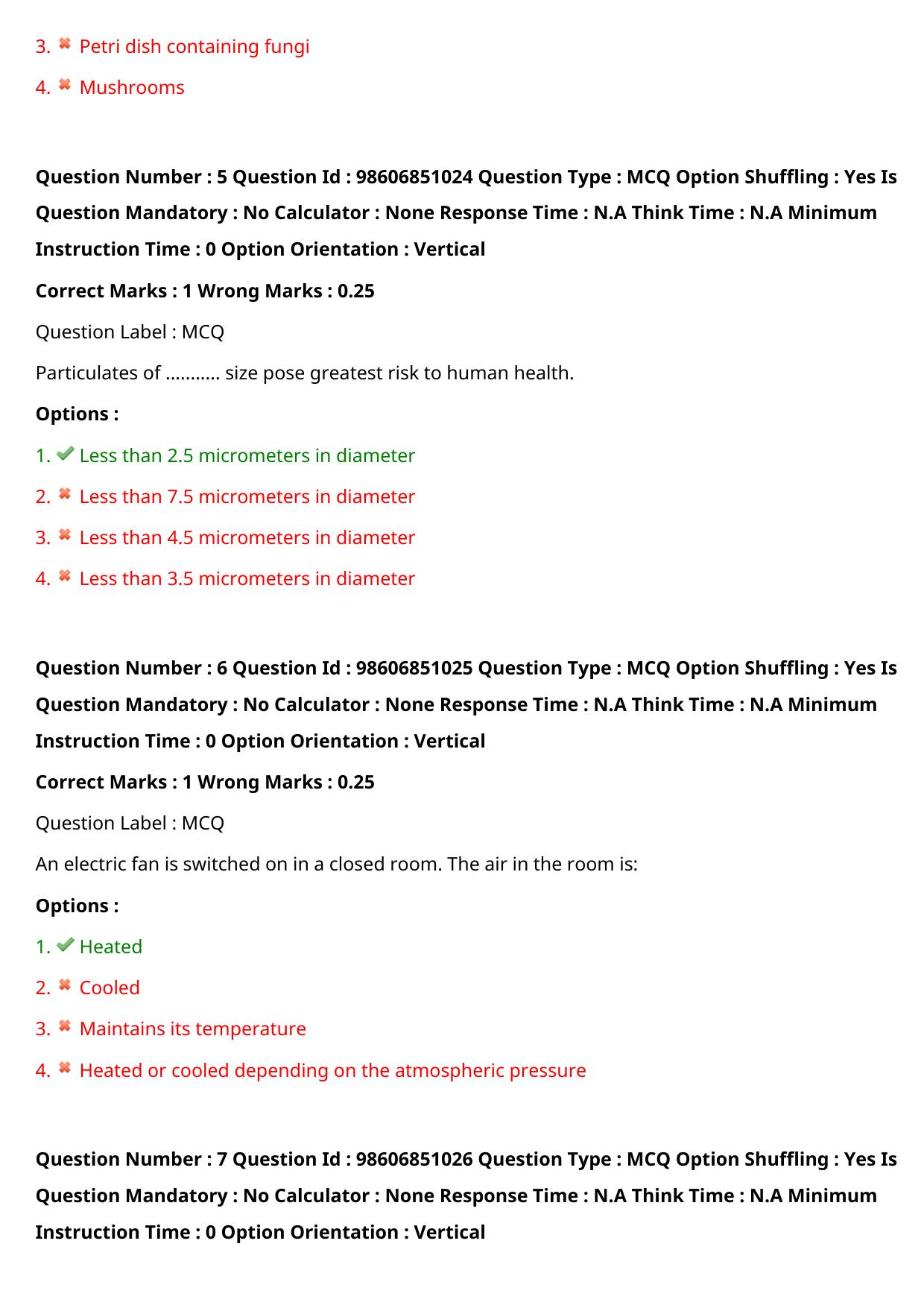 ICMR JRF 2022 Question Paper with Answers - Page 6