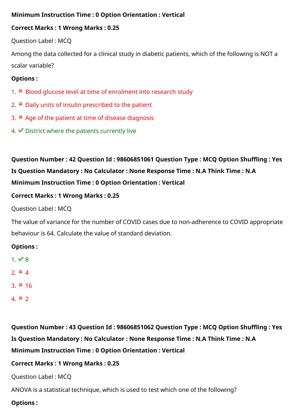 ICMR JRF 2022 Question Paper with Answers - Page 22