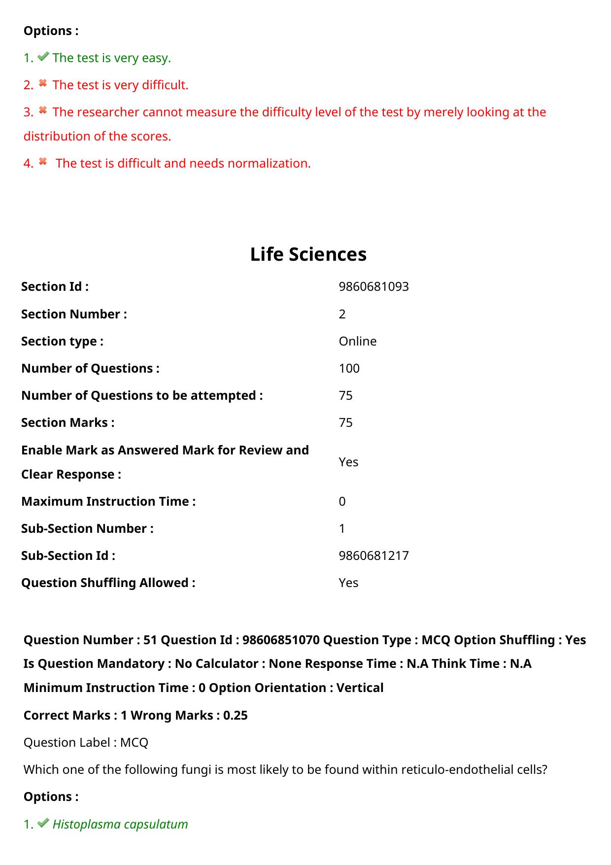 ICMR JRF 2022 Question Paper with Answers - Page 26