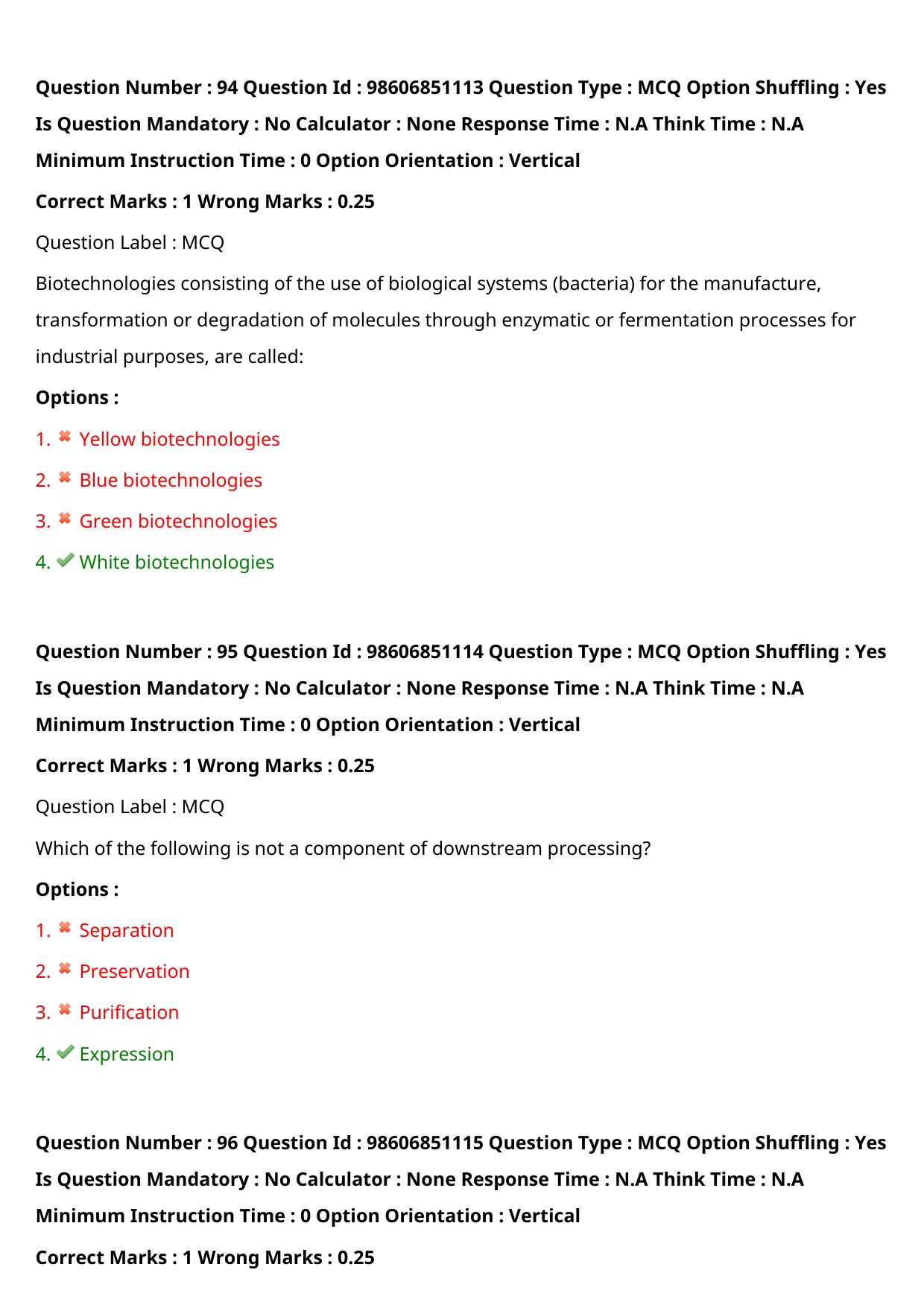 ICMR JRF 2022 Question Paper with Answers - Page 44