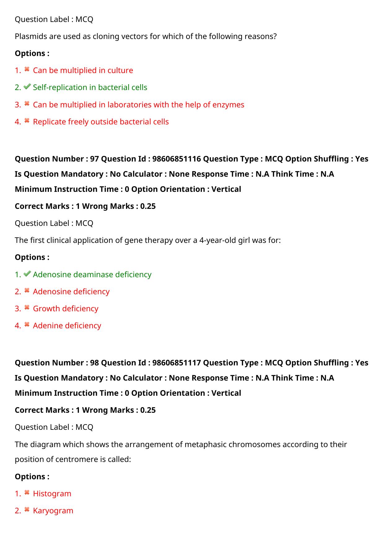 ICMR JRF 2022 Question Paper with Answers - Page 45