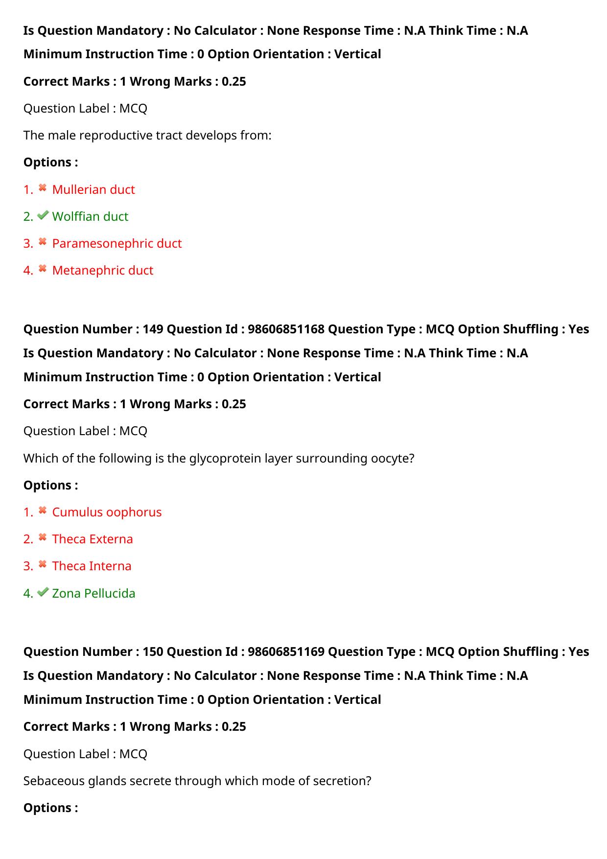 ICMR JRF 2022 Question Paper with Answers - Page 66