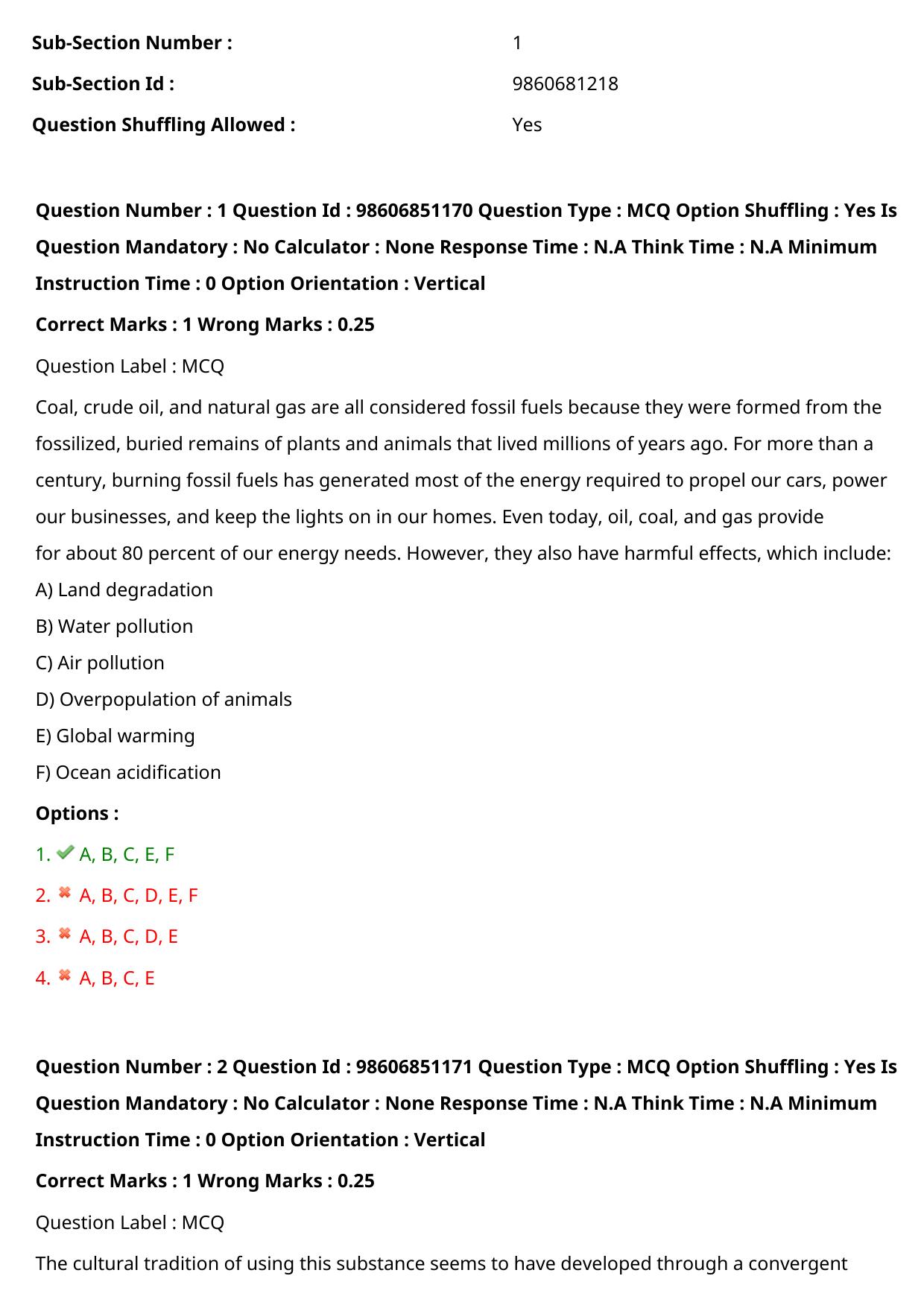 ICMR JRF 2022 Question Paper with Answers - Page 70
