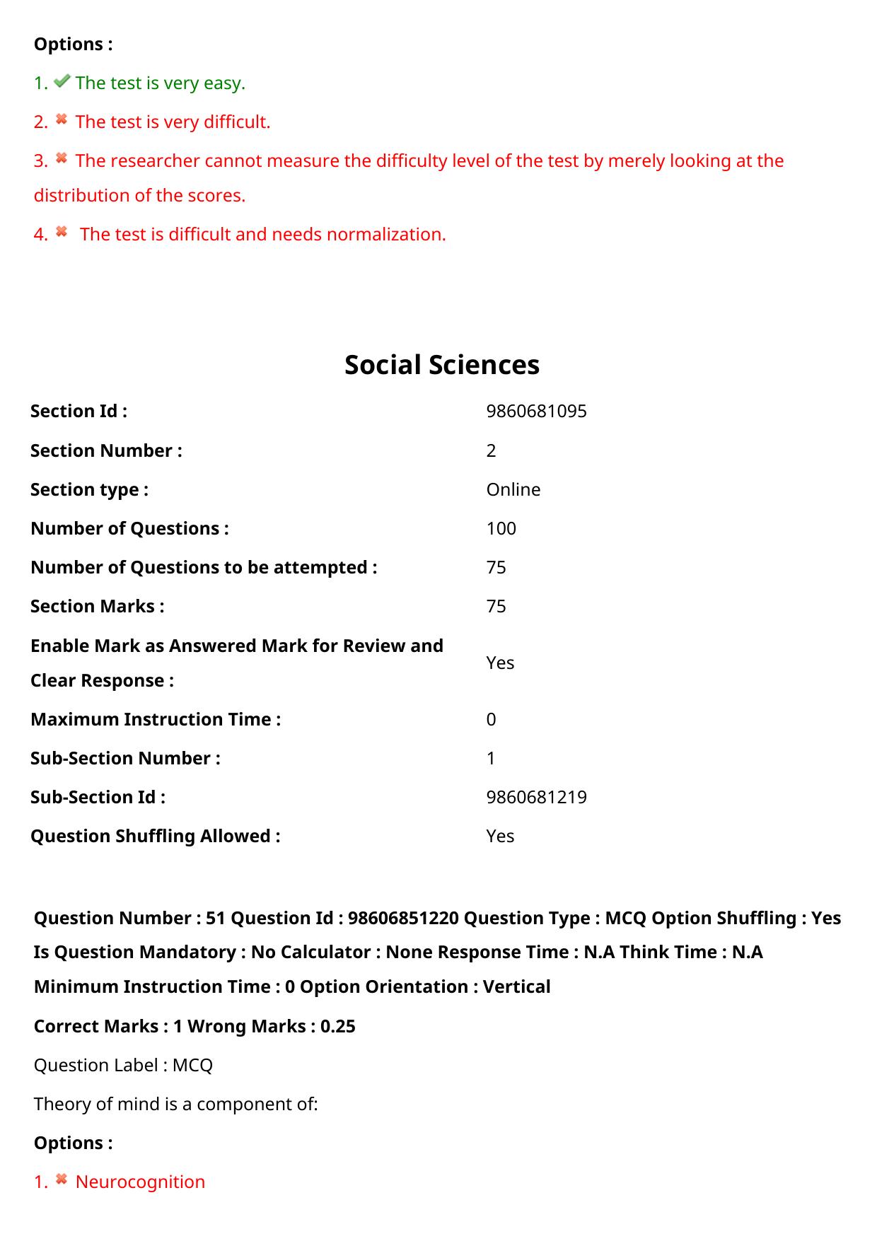 ICMR JRF 2022 Question Paper with Answers - Page 92