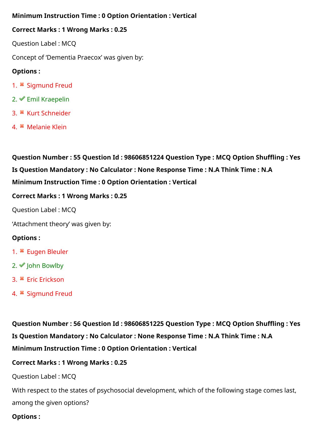 ICMR JRF 2022 Question Paper with Answers - Page 94