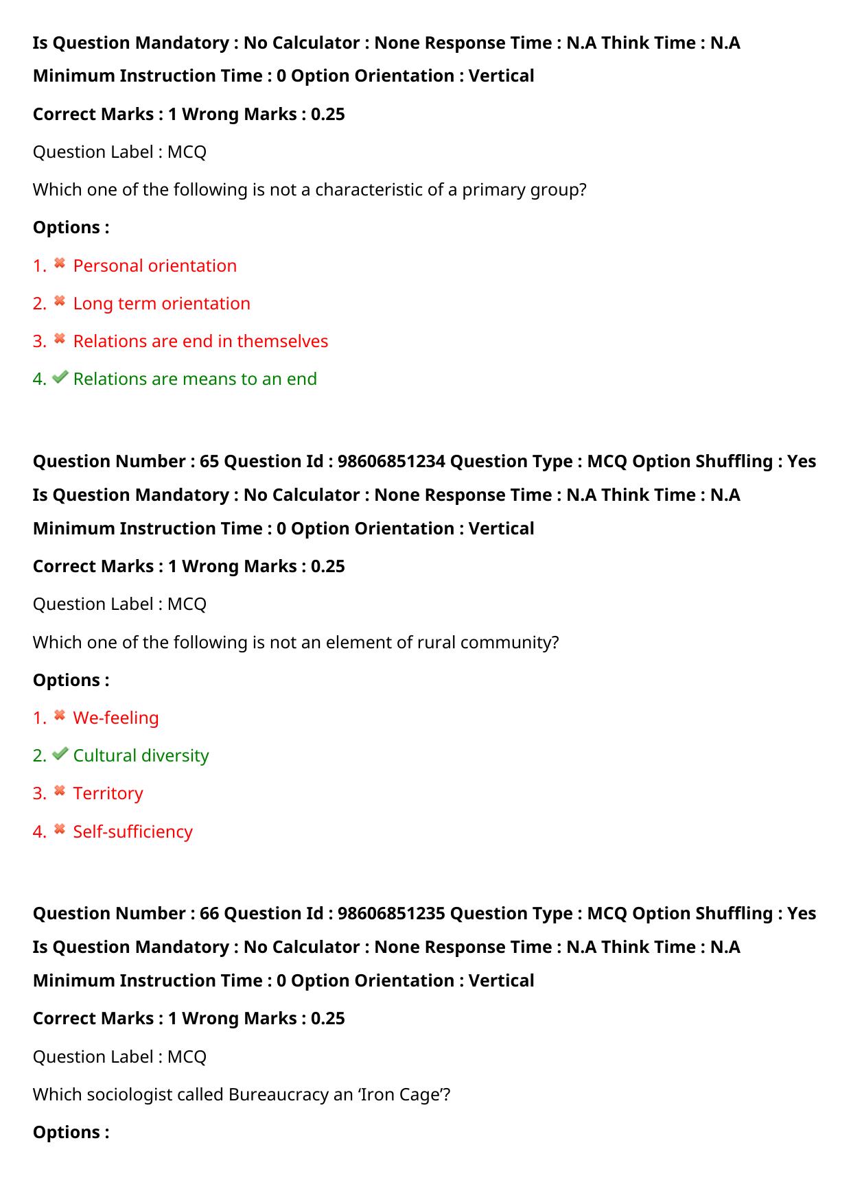 ICMR JRF 2022 Question Paper with Answers - Page 98