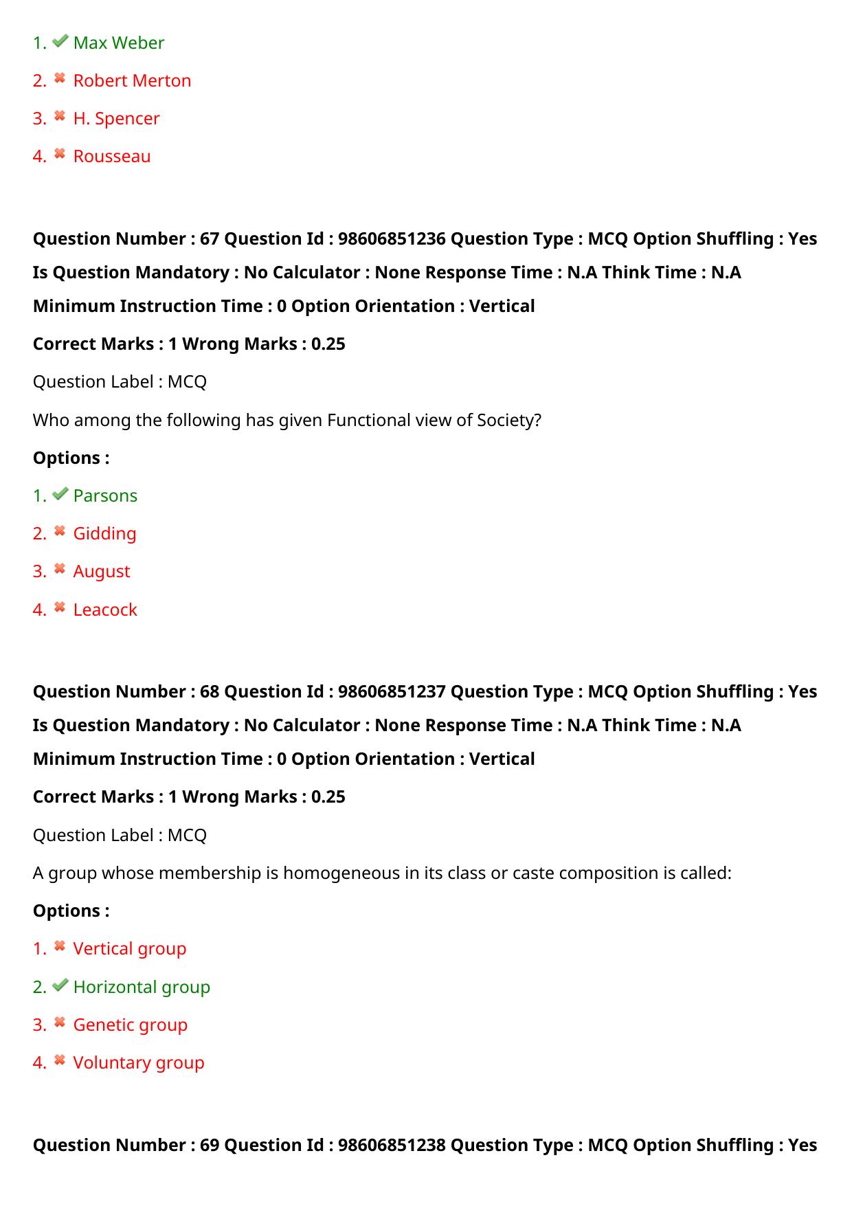 ICMR JRF 2022 Question Paper with Answers - Page 99