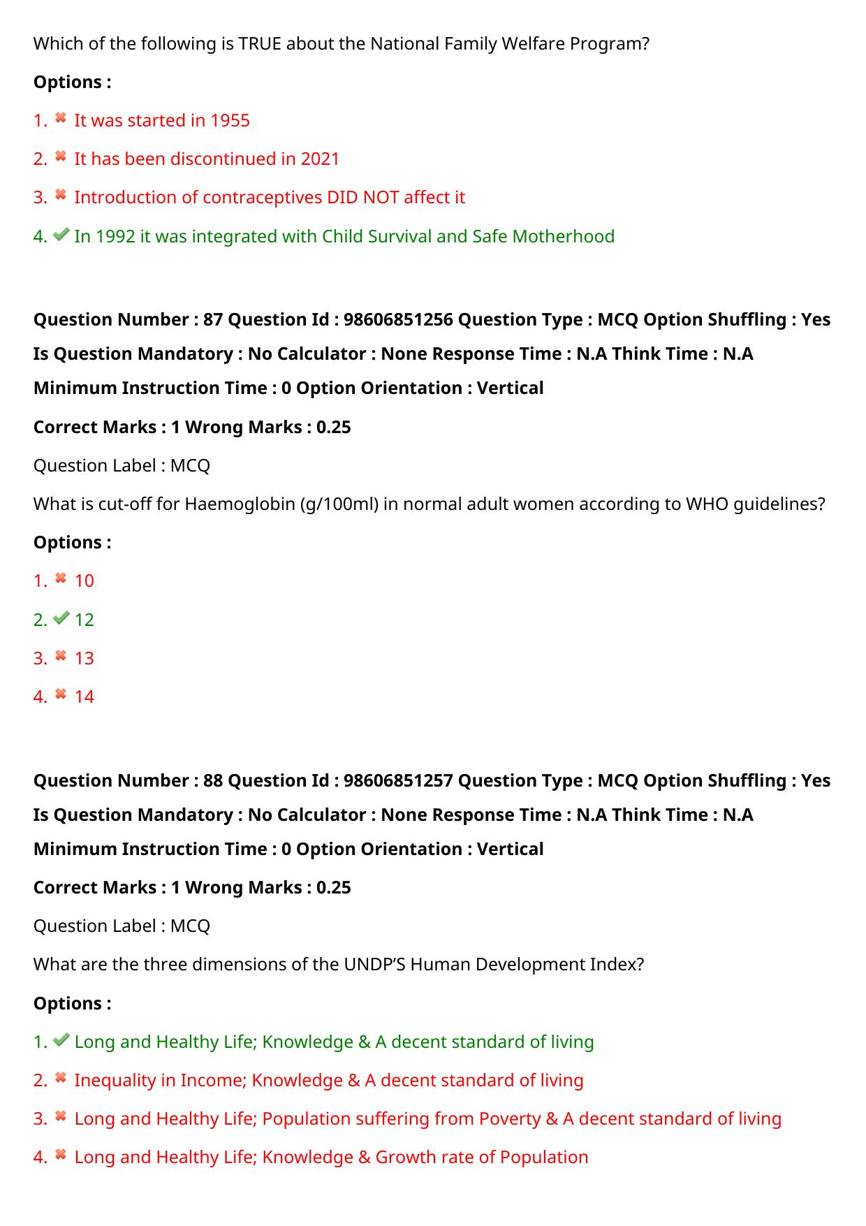 ICMR JRF 2022 Question Paper with Answers - Page 107