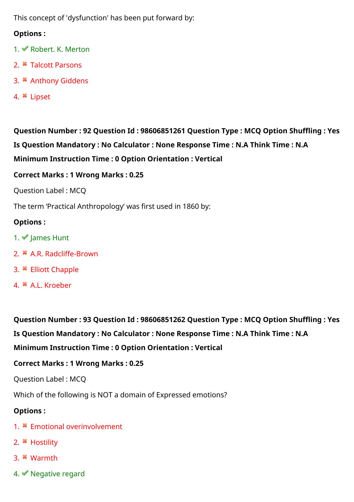 ICMR JRF 2022 Question Paper with Answers - Page 109