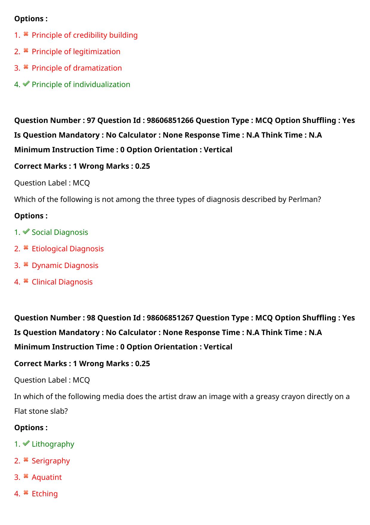 ICMR JRF 2022 Question Paper with Answers - Page 111