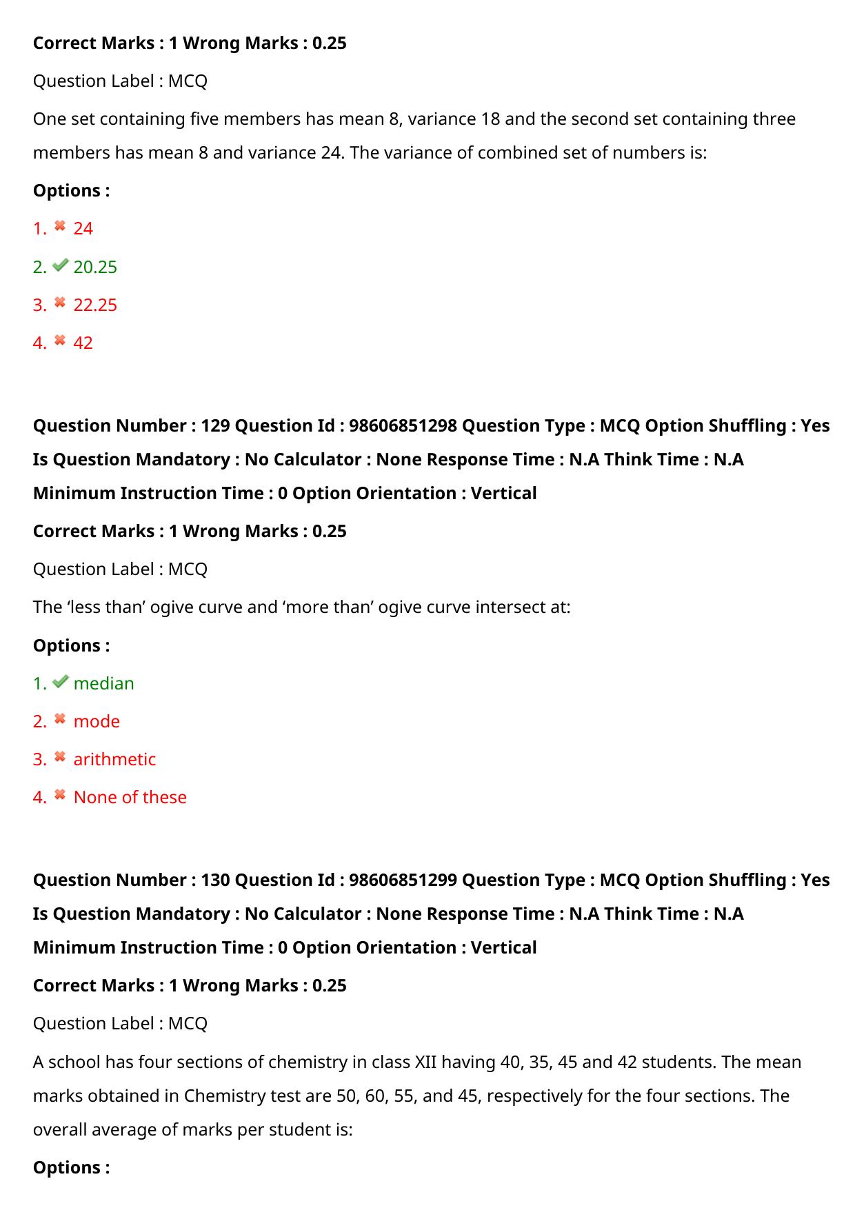ICMR JRF 2022 Question Paper with Answers - Page 124