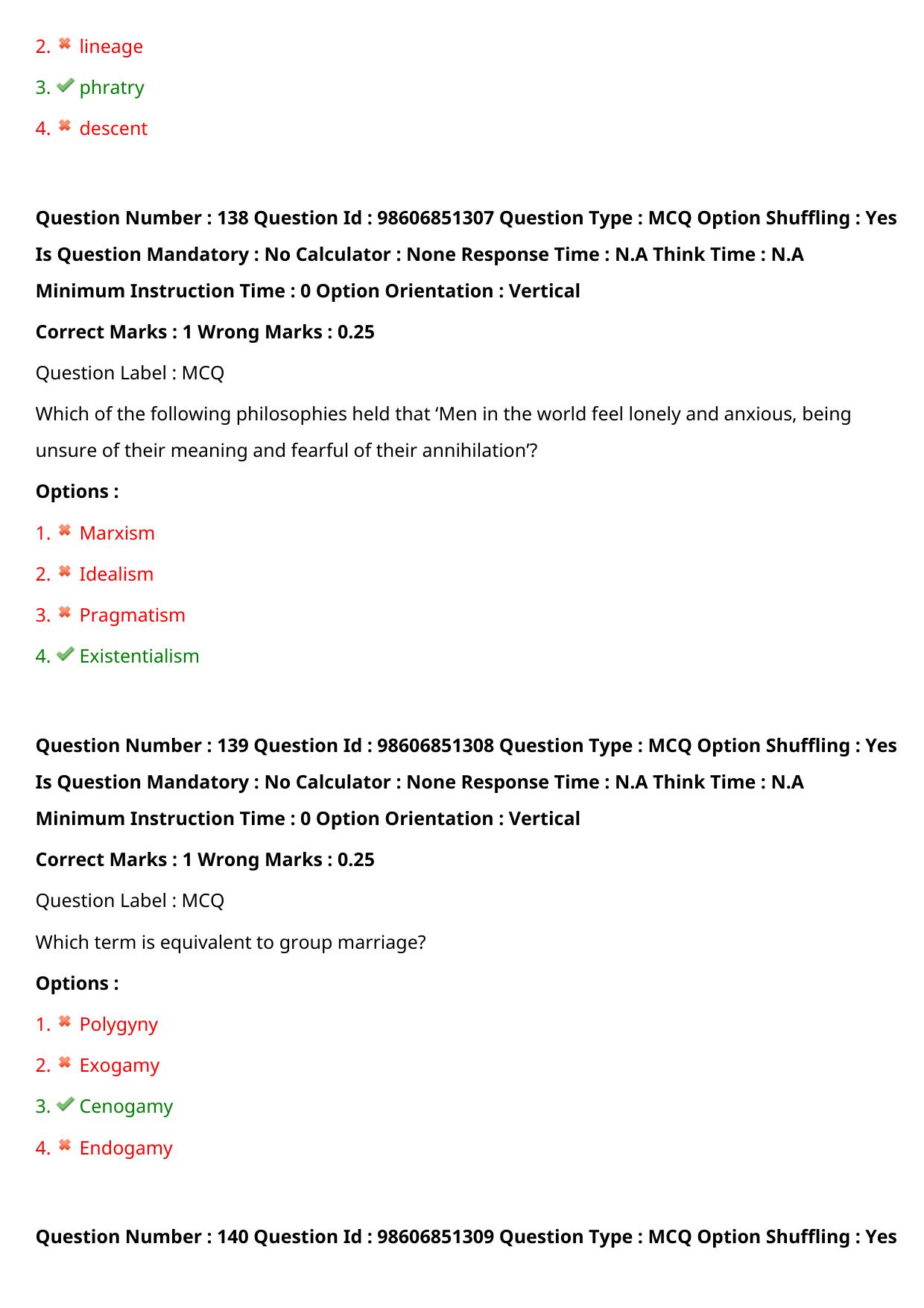 ICMR JRF 2022 Question Paper with Answers - Page 128