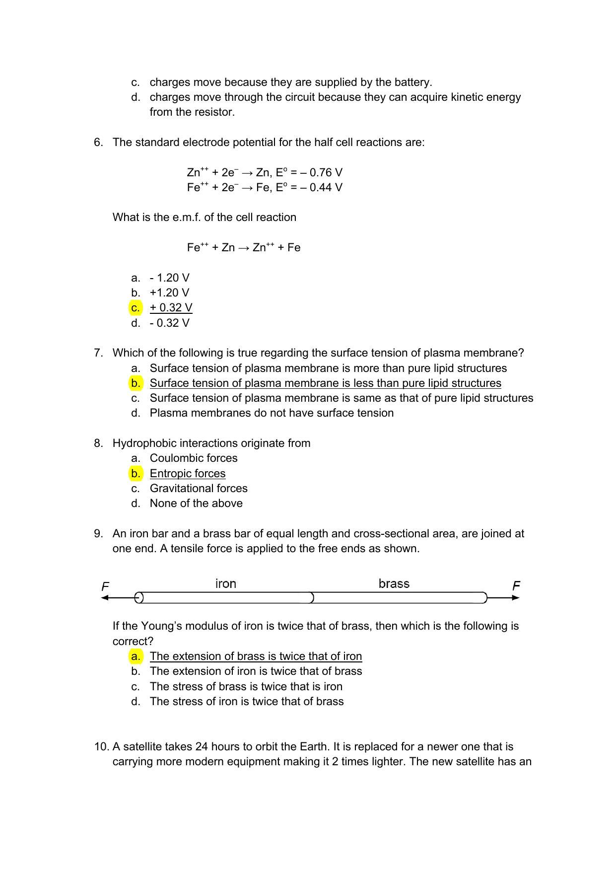 TIFR GS 2021 Biology Question Paper - Page 5