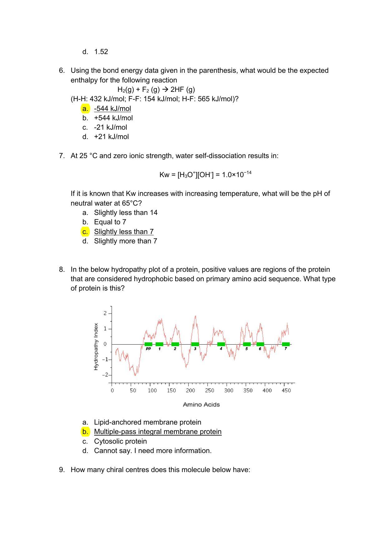 TIFR GS 2021 Biology Question Paper - Page 8