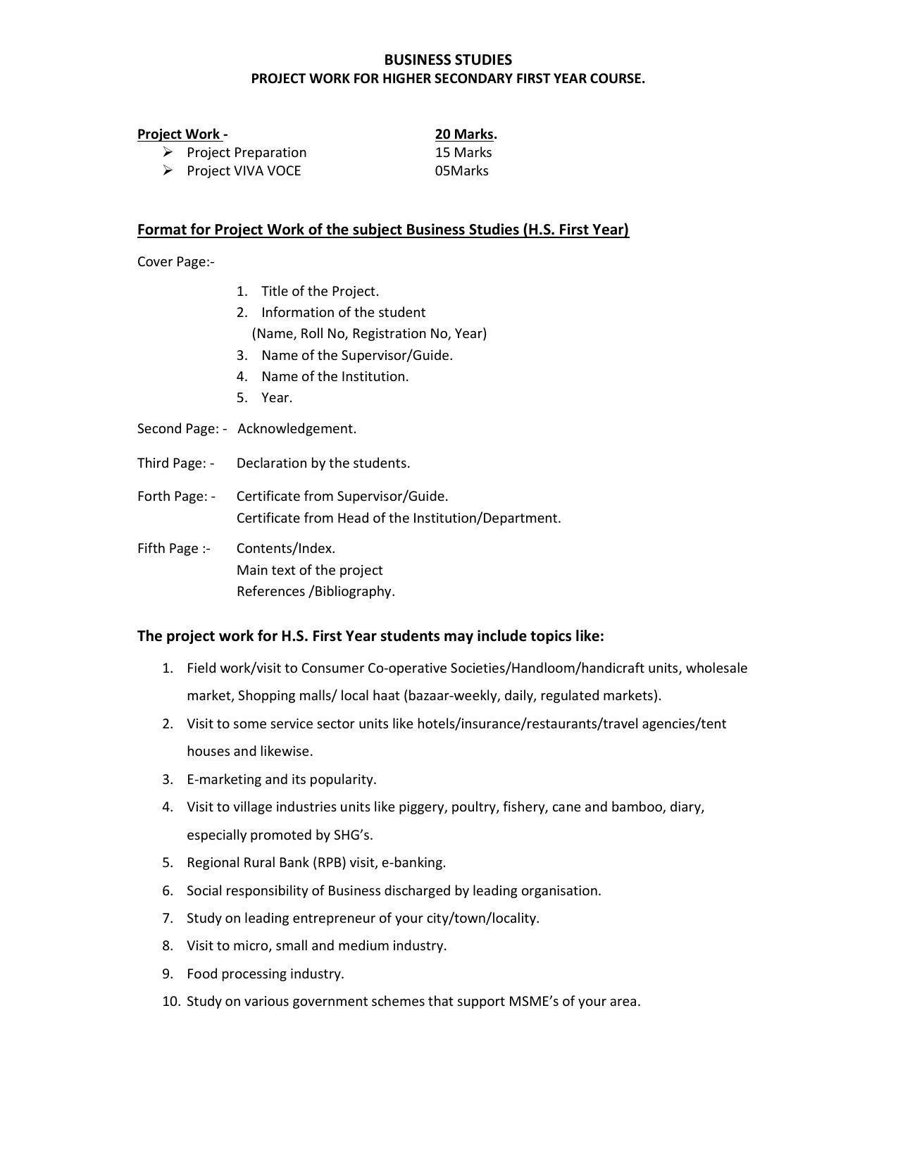 AHSEC 1st Year Business Studies Syllabus - Page 5