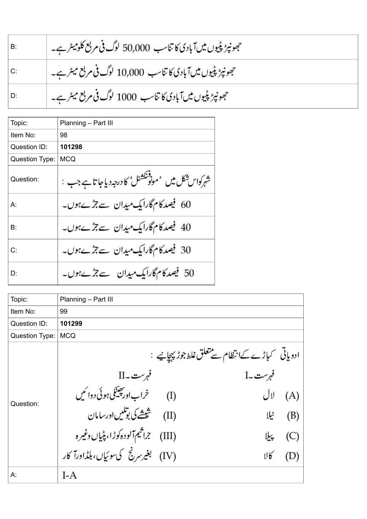 JEE Mains 2022: B Arch & B Planning Urdu (Shift 1) 30-07-2022 Question Paper - Page 66