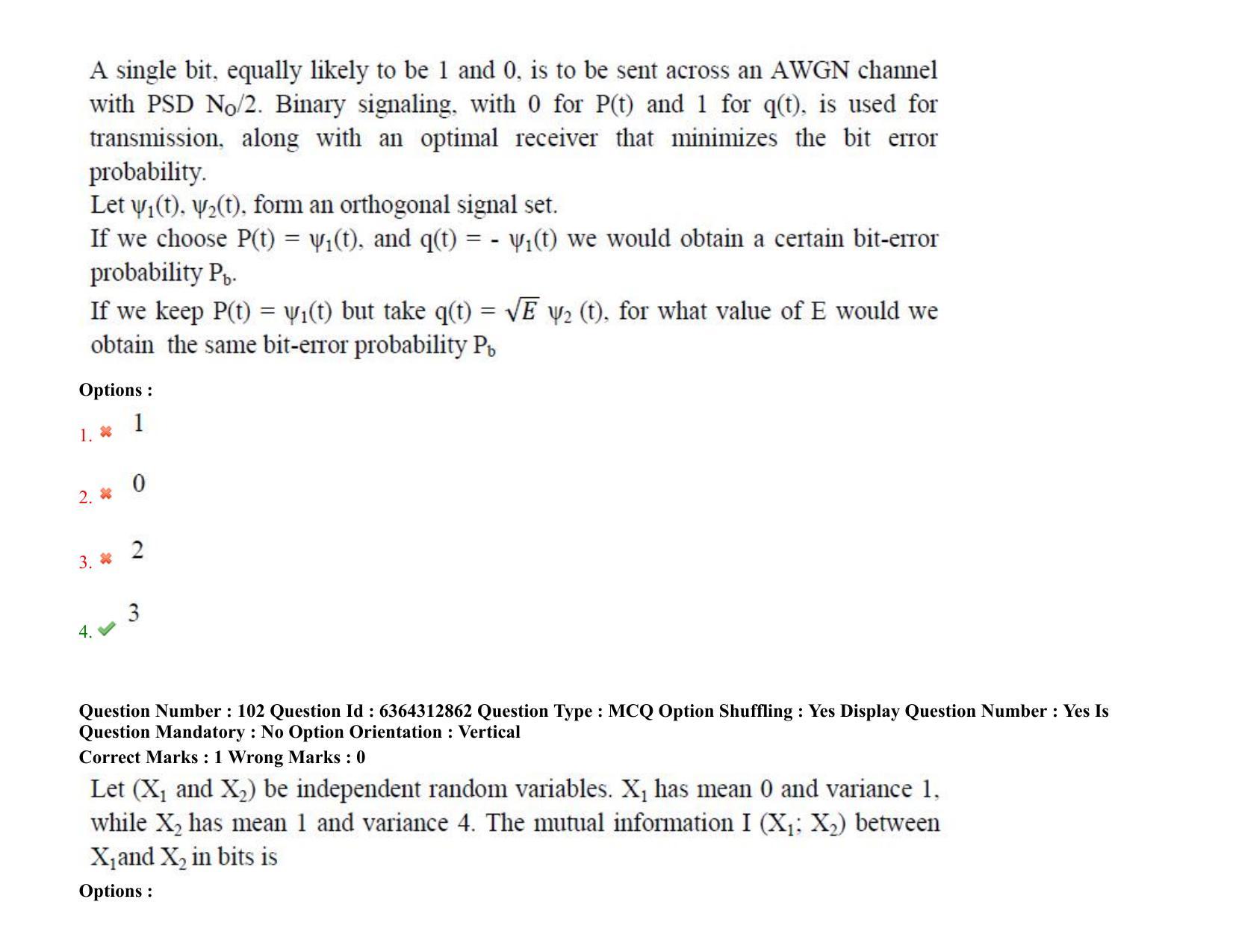 TS PGECET 2021: (EC) Electronics and Communication Engineering Question Papers - Page 66