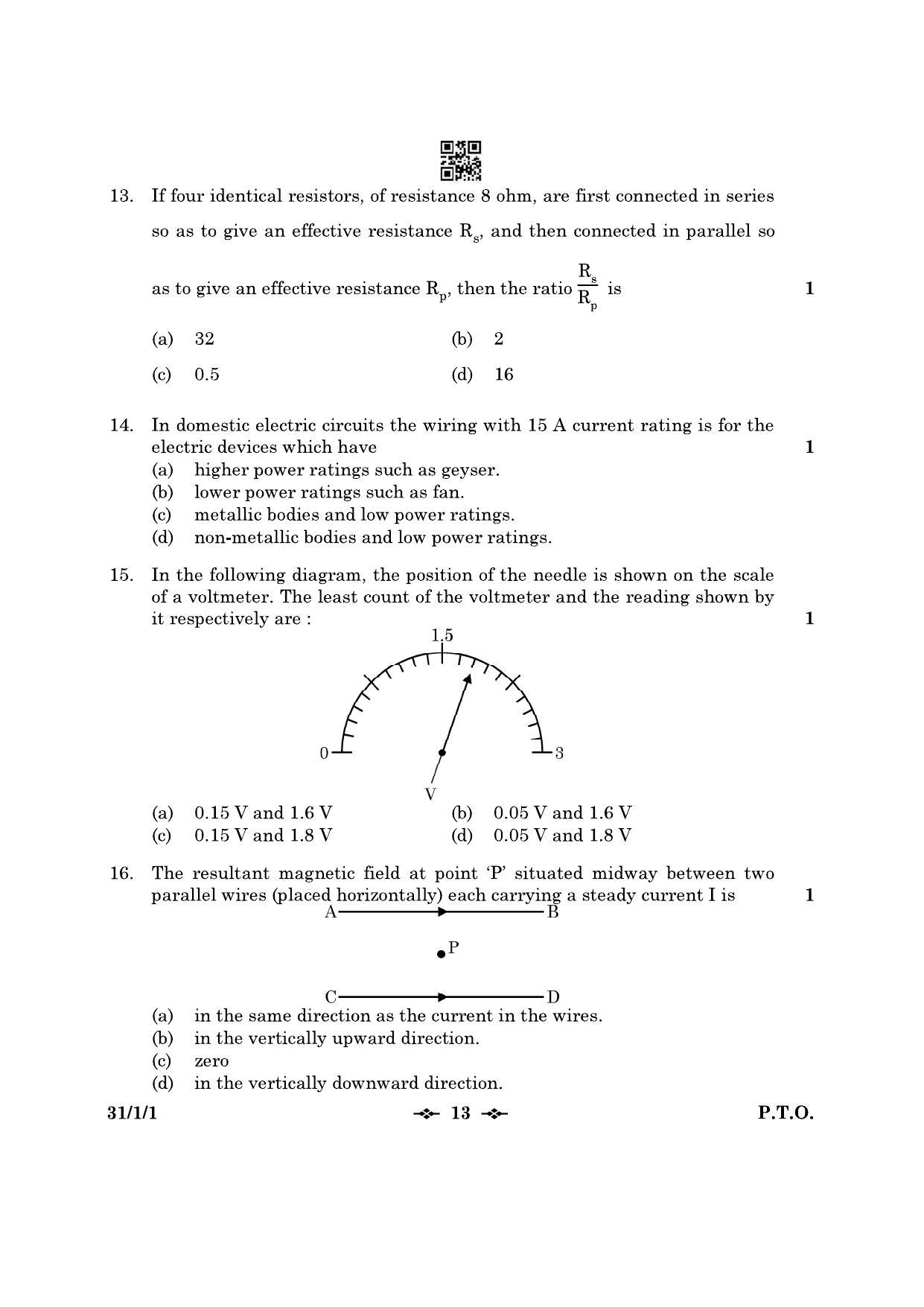 CBSE Class 10 31-1-1 Science 2023 Question Paper - Page 13