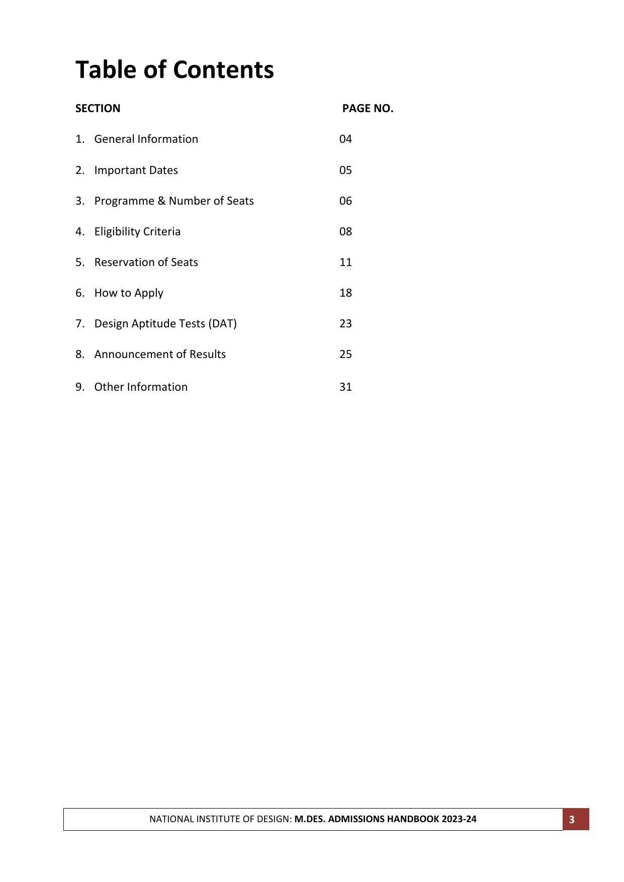 NID Entrance Exam (M.Des) - Page 3