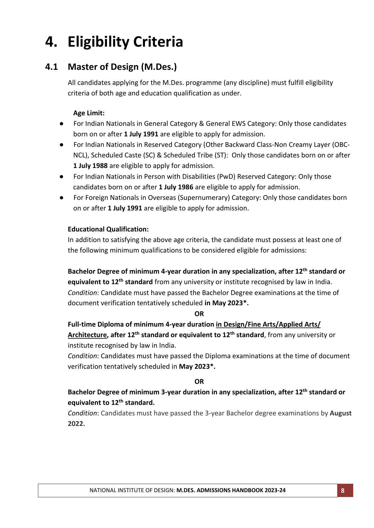NID Entrance Exam (M.Des) - Page 8