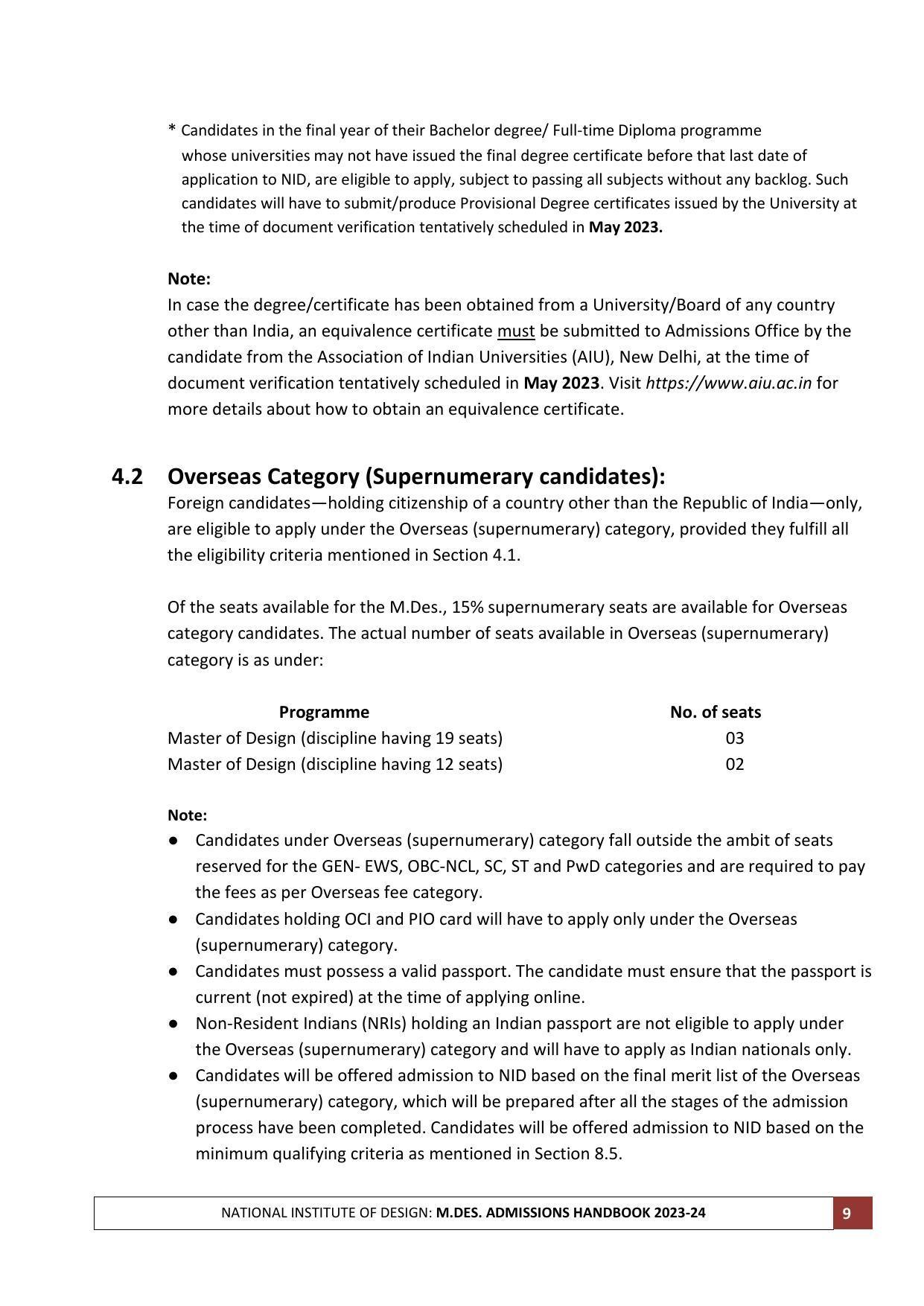NID Entrance Exam (M.Des) - Page 9