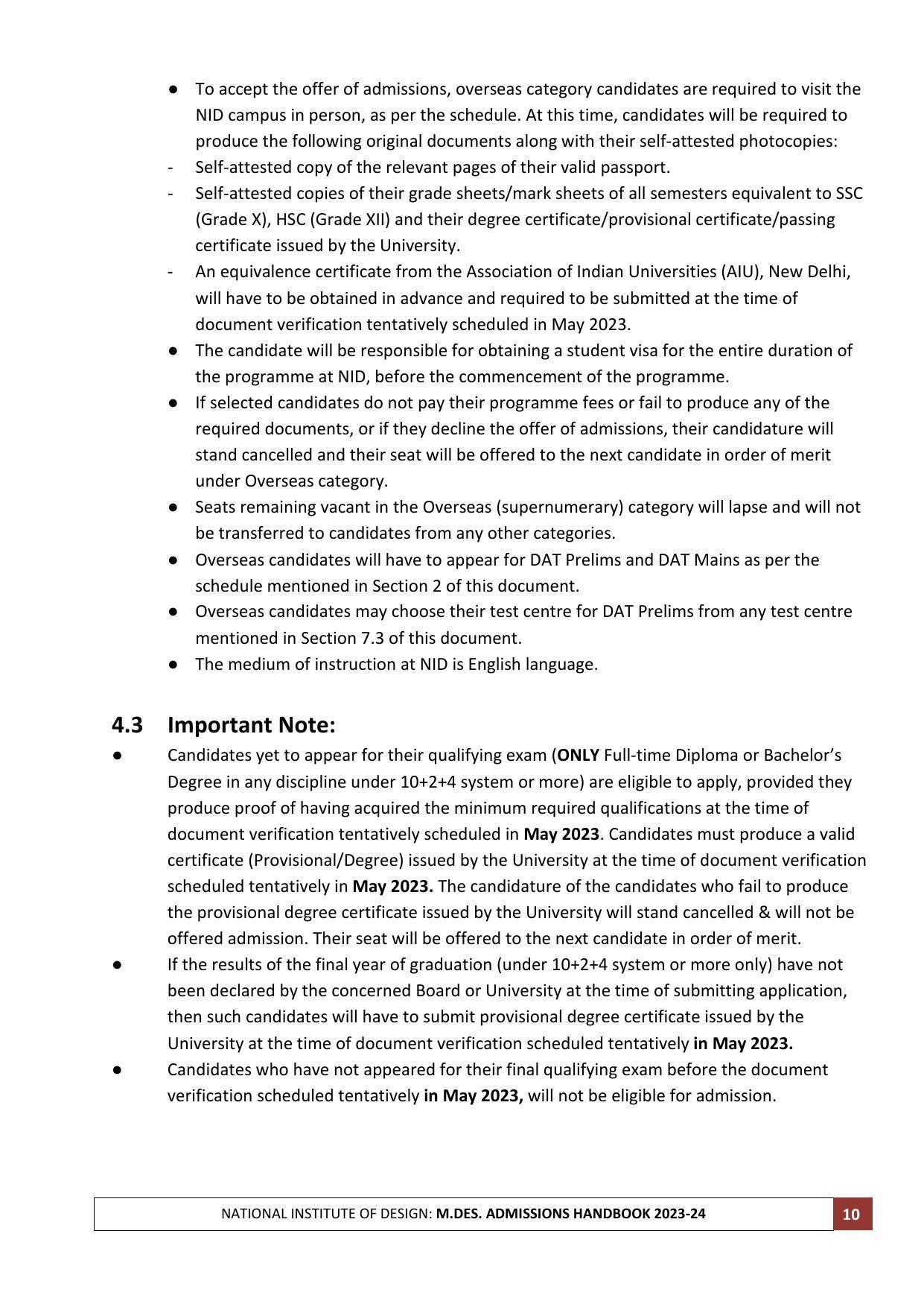 NID Entrance Exam (M.Des) - Page 10