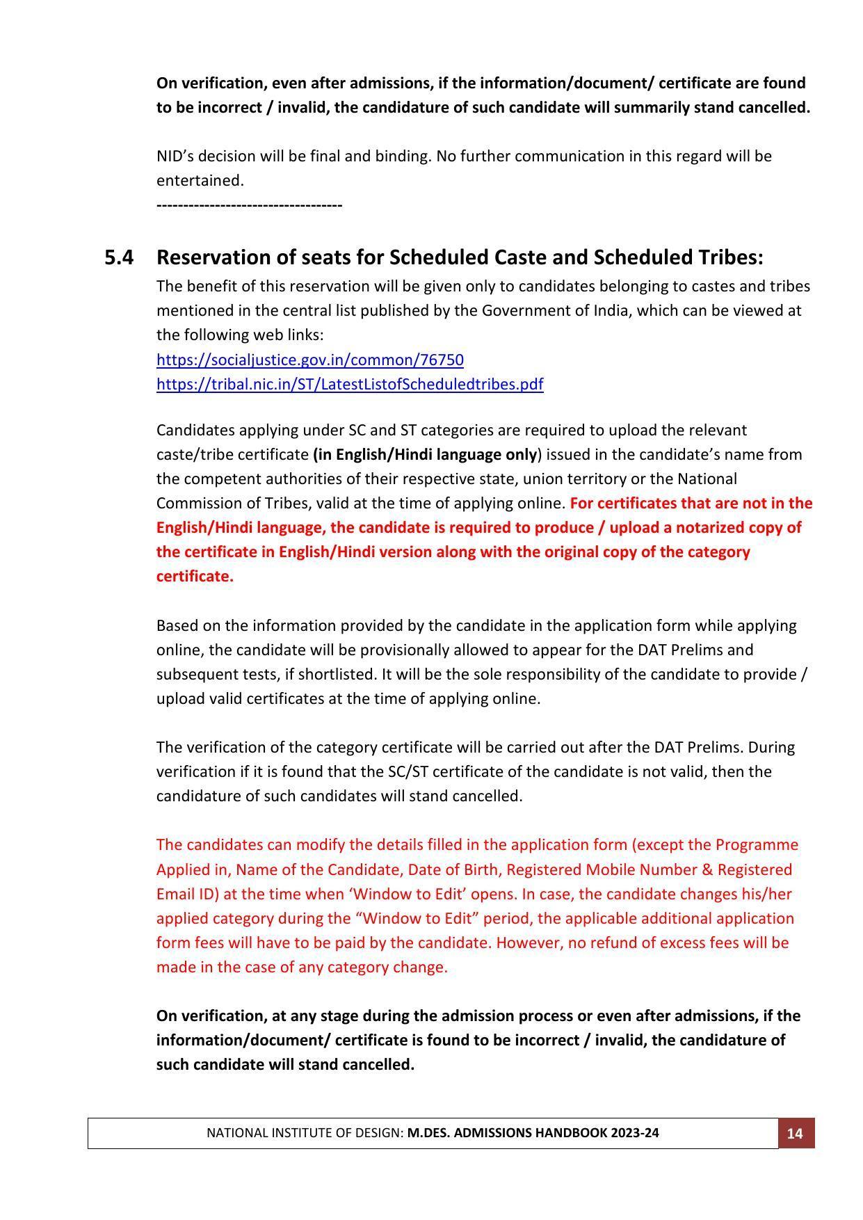 NID Entrance Exam (M.Des) - Page 14