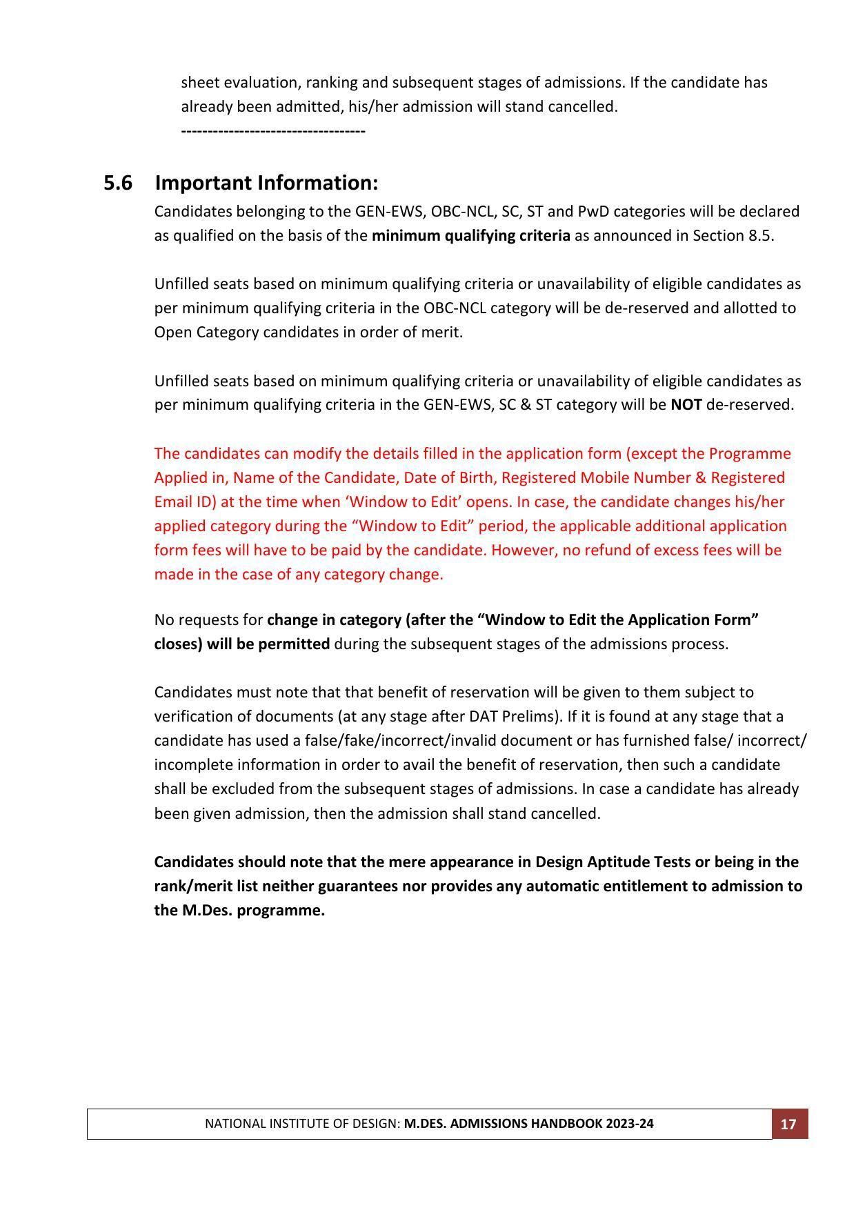 NID Entrance Exam (M.Des) - Page 17
