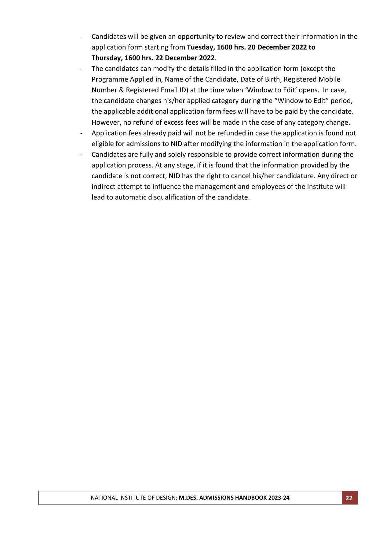 NID Entrance Exam (M.Des) - Page 22