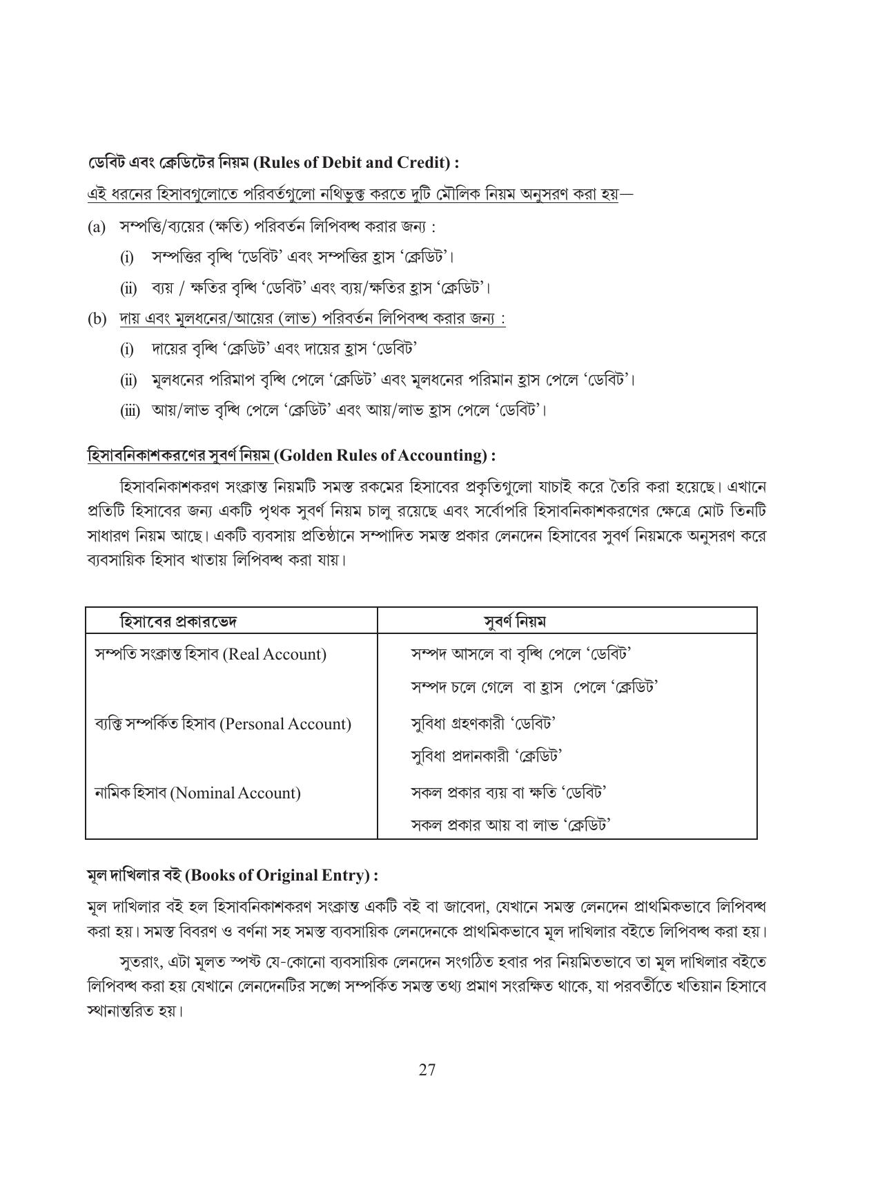 Tripura Board Class 11 Hishab Shastra Part-I & II Bengali Version Workbooks - Page 31