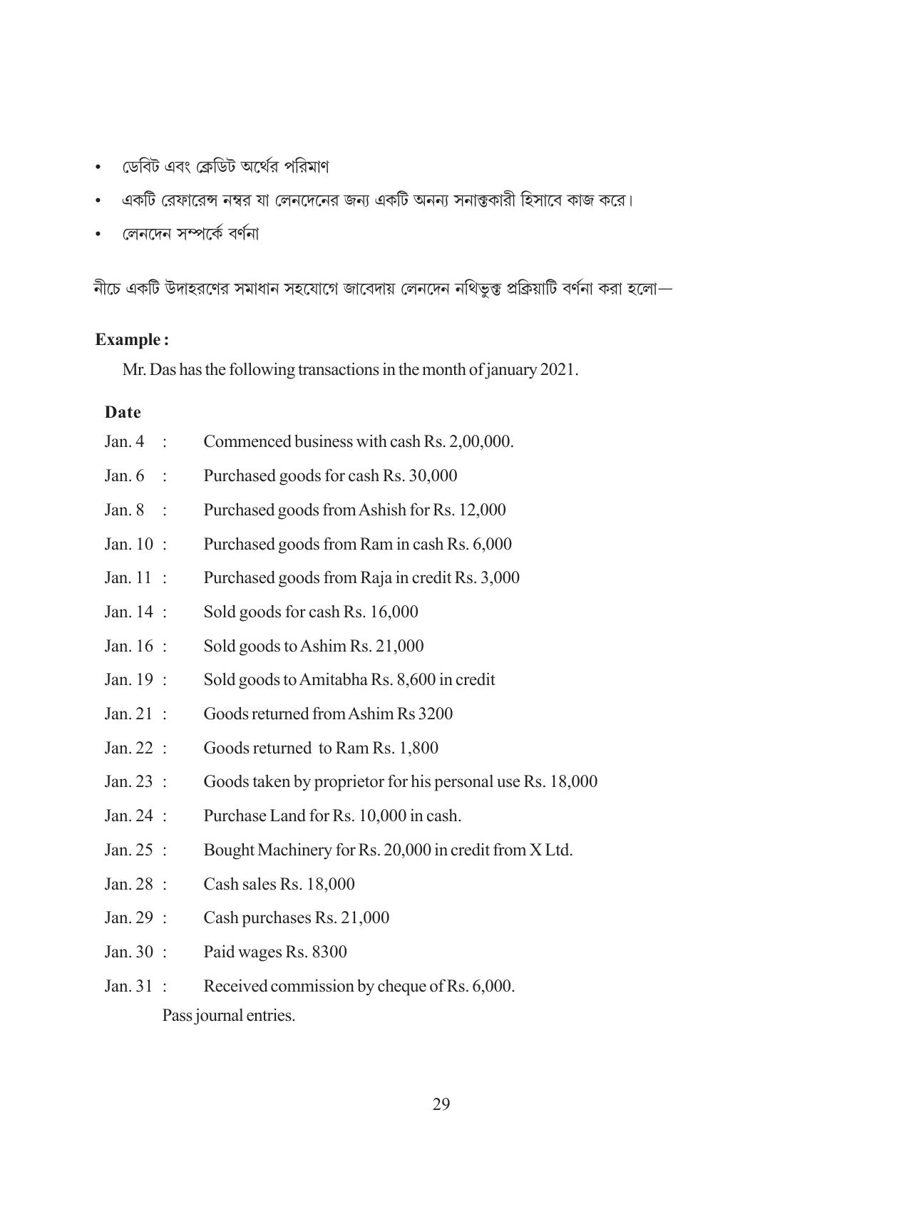 Tripura Board Class 11 Hishab Shastra Part-I & II Bengali Version Workbooks - Page 33