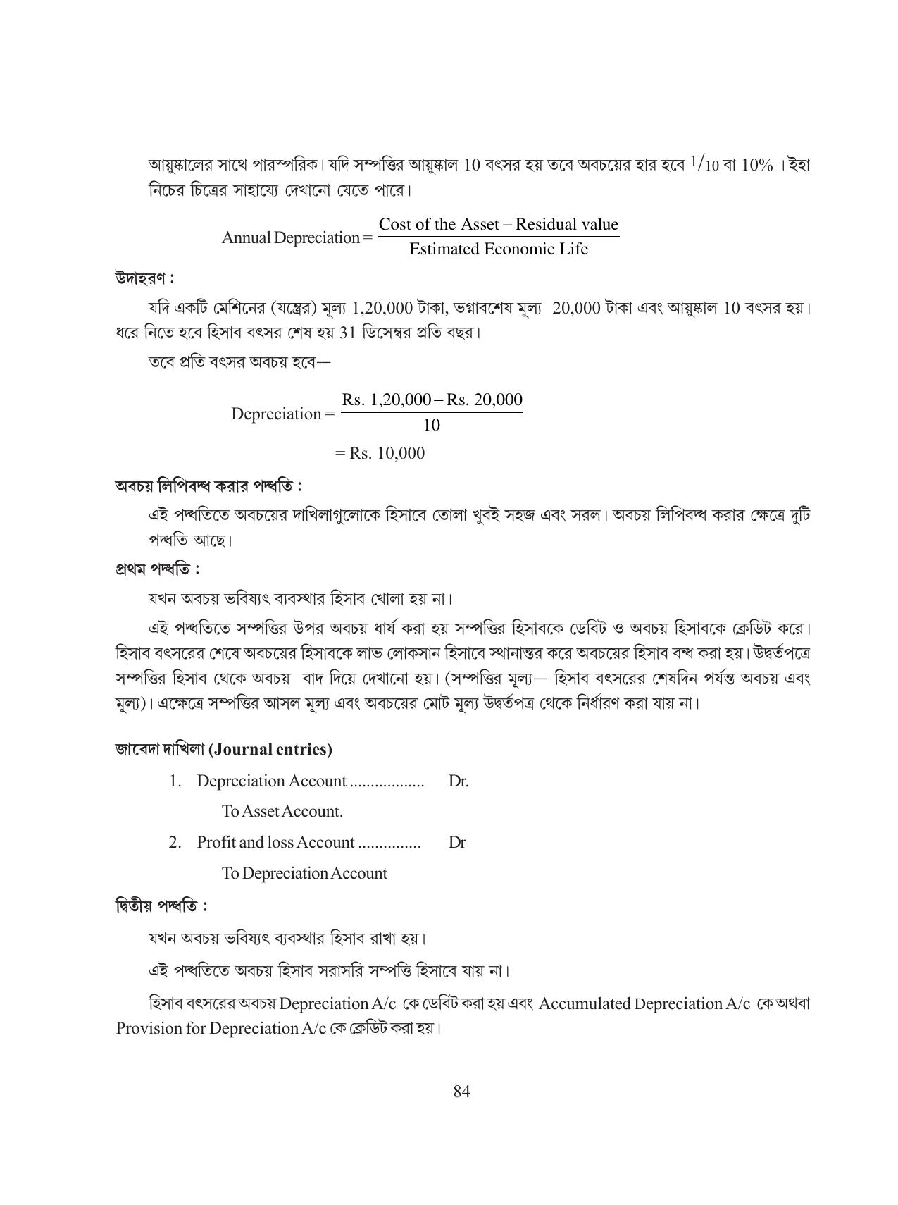 Tripura Board Class 11 Hishab Shastra Part-I & II Bengali Version Workbooks - Page 88