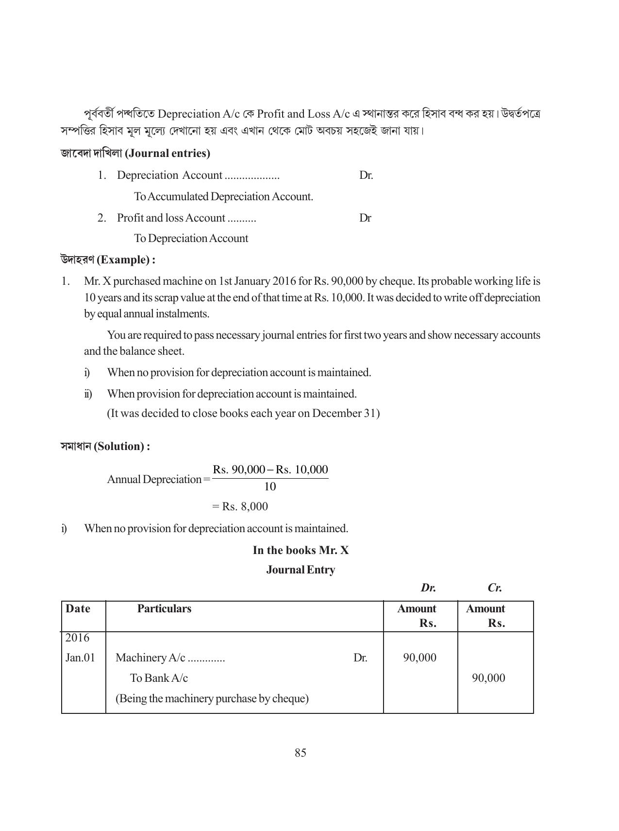 Tripura Board Class 11 Hishab Shastra Part-I & II Bengali Version Workbooks - Page 89