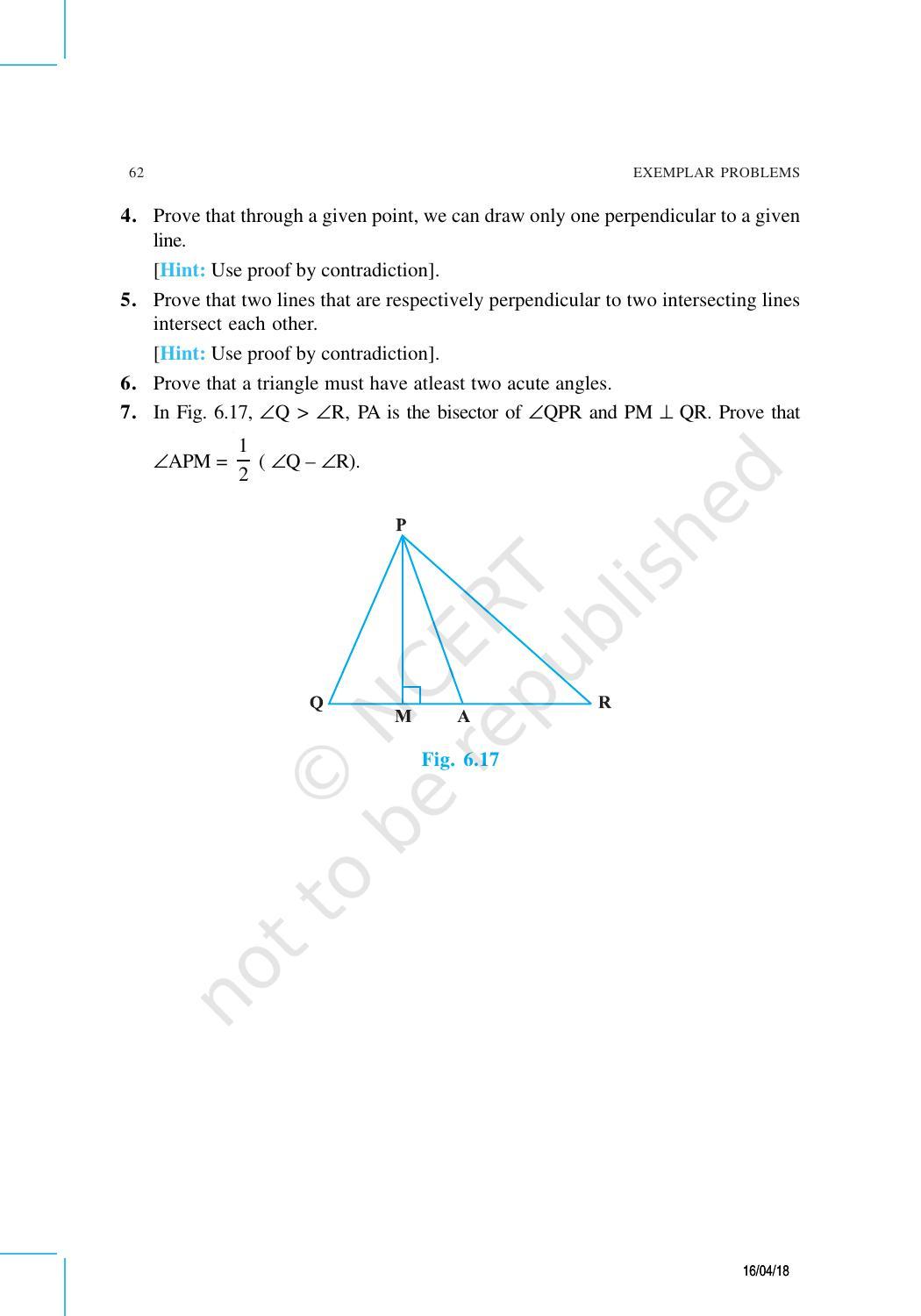 NCERT Exemplar Book for Class 9 Maths: Chapter 6 Lines and Angles - Page 9