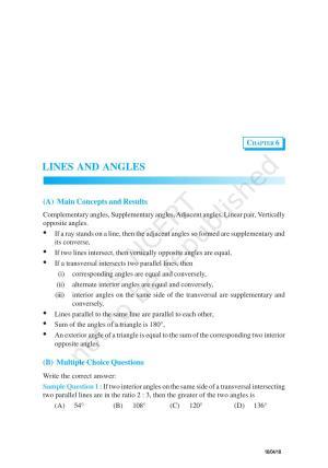 NCERT Exemplar Book for Class 9 Maths: Chapter 6 Lines and Angles