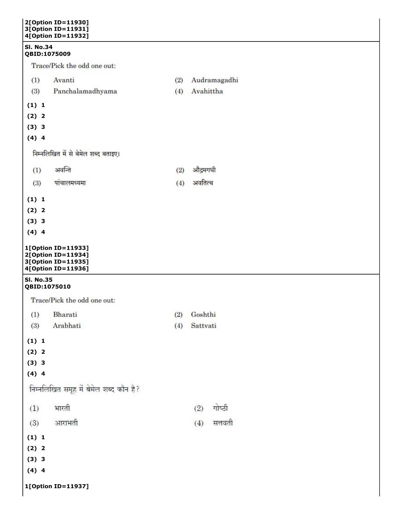 CUET (PG) 2022: PGQP-72 Art and Aesthetics (04-09-2022) Question Paper - Page 26