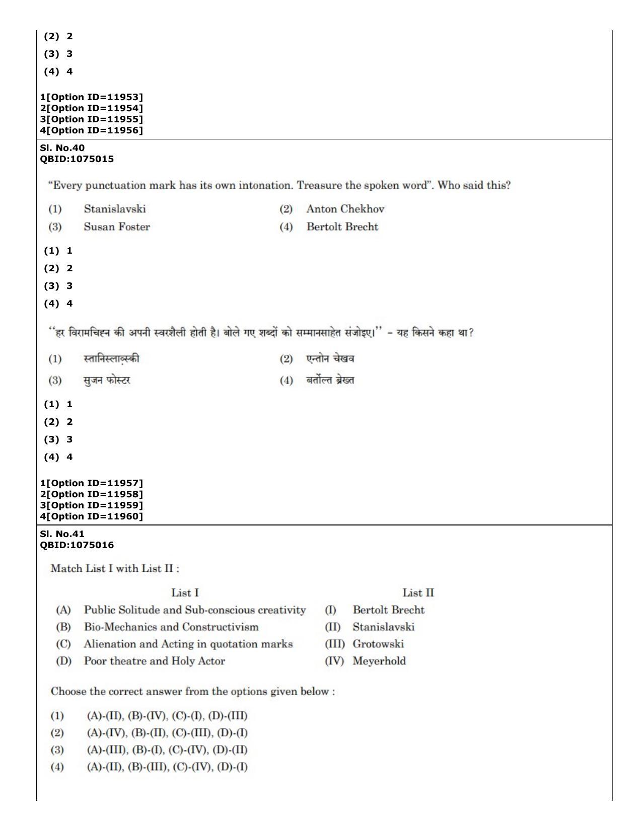 CUET (PG) 2022: PGQP-72 Art and Aesthetics (04-09-2022) Question Paper - Page 29