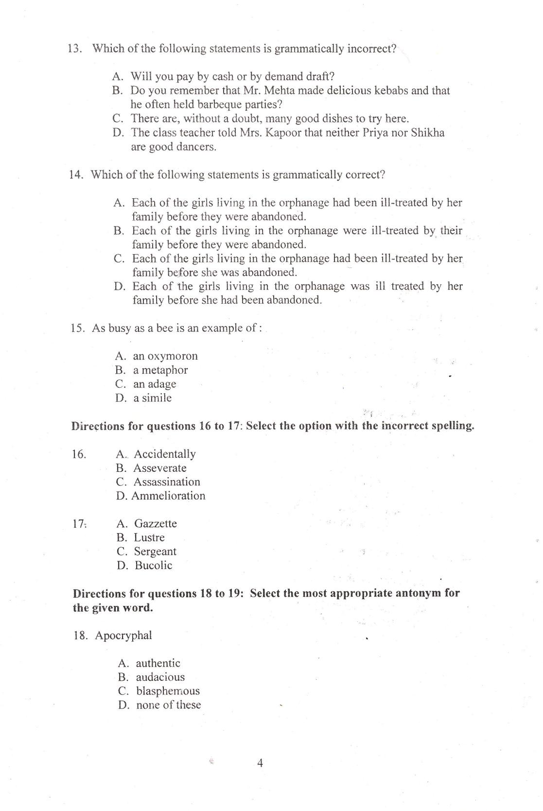 IIFT 2014 Question Paper - Page 6
