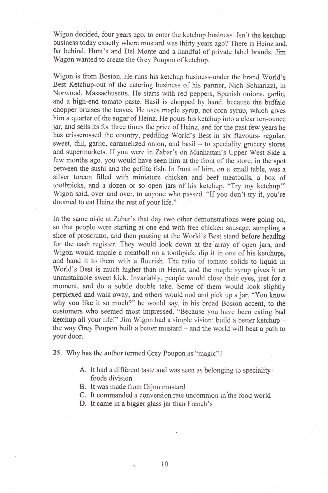 IIFT 2014 Question Paper - Page 12