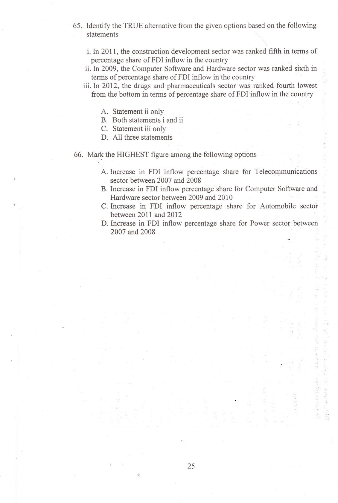 IIFT 2014 Question Paper - Page 27