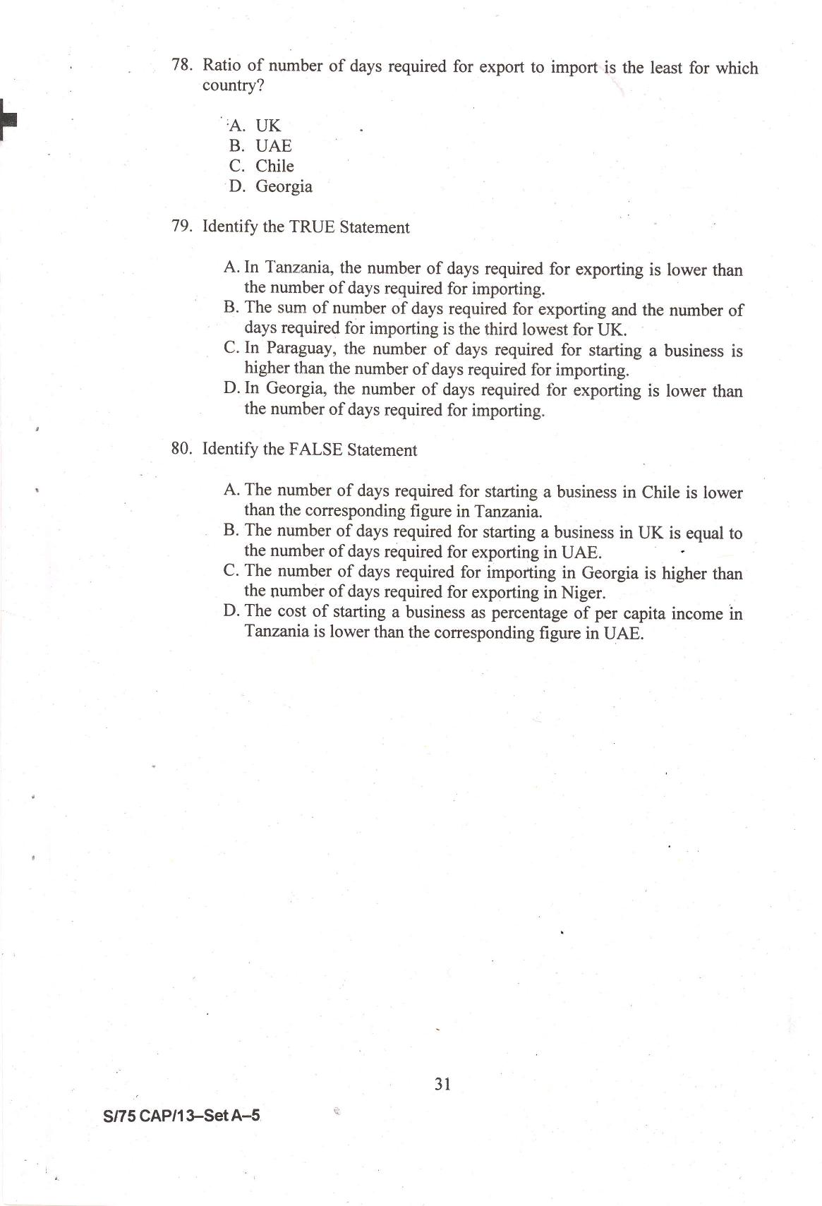 IIFT 2014 Question Paper - Page 33