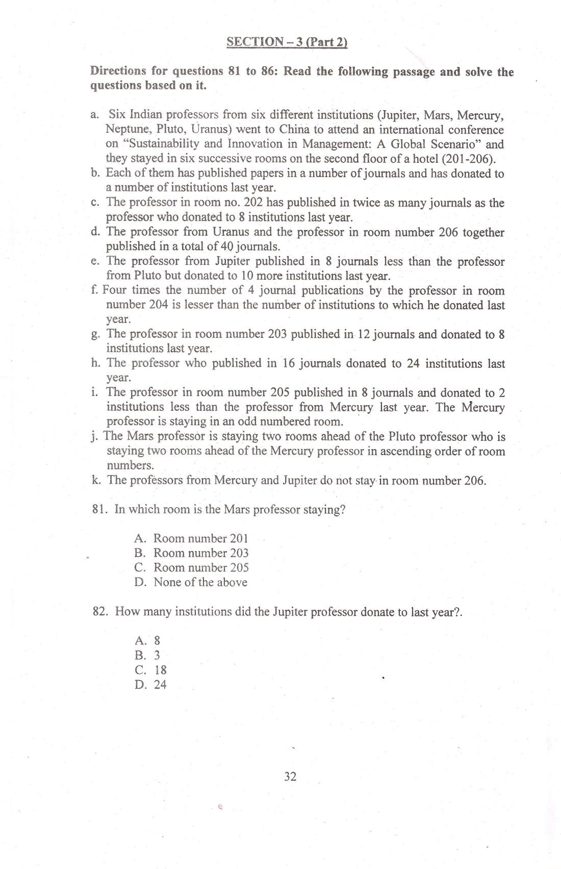 IIFT 2014 Question Paper - Page 34